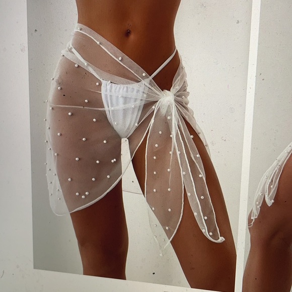 Bachelorette Party Kit - BRIDE TO BE - Sash, Veil, & Pearl cover up - Picture 3 of 8